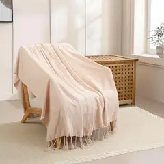 JUST HOME COLLECTION - Manta Clasica Queen Beige