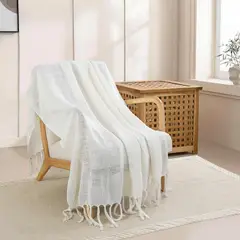 JUST HOME COLLECTION - Manta Clasico Queen Beige