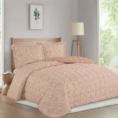 JUST HOME COLLECTION - Quilt 2 plazas Estampado Multicolor