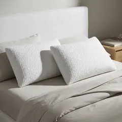 JUST HOME COLLECTION - Set de 2 Almohadas de Espuma para Dormir 36x53 cm