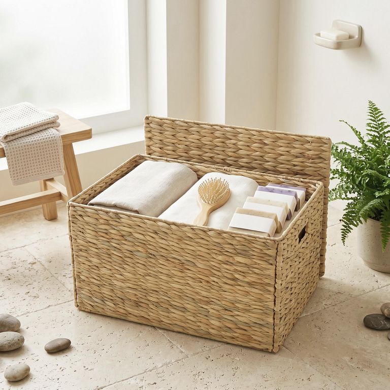 Cesto ropa 60x36x38 cm Natural