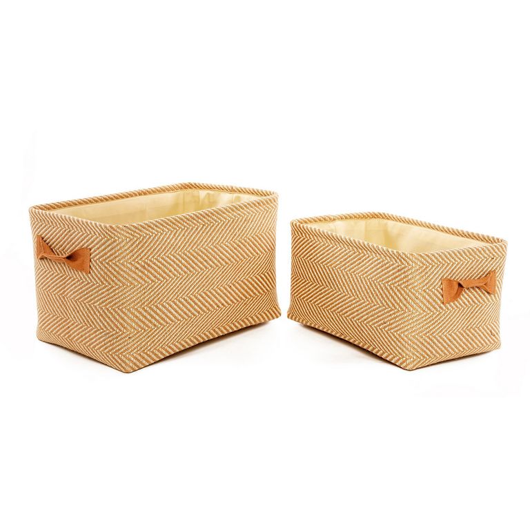 Set 2 Canastos 40x24x29 cm Beige