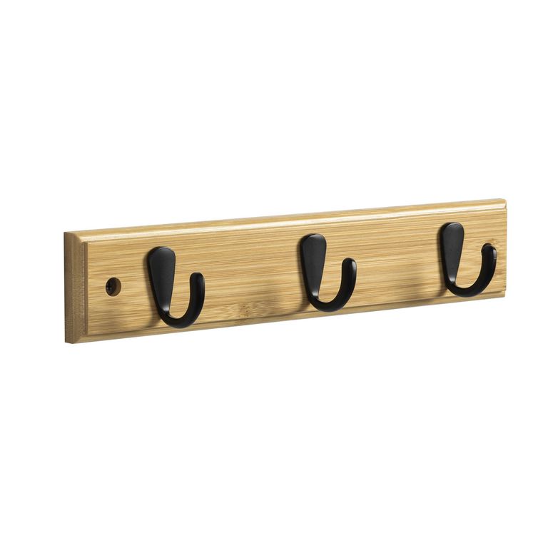 Percha 3 Ganchos Zinc Natural