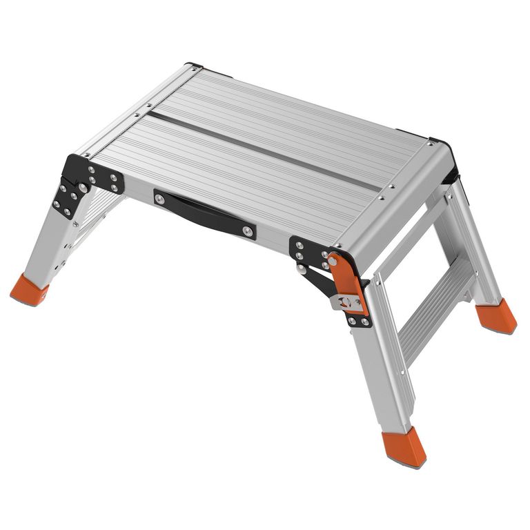Plataforma Ajustable De tijera Aluminio 14 cm 2 Peldaños