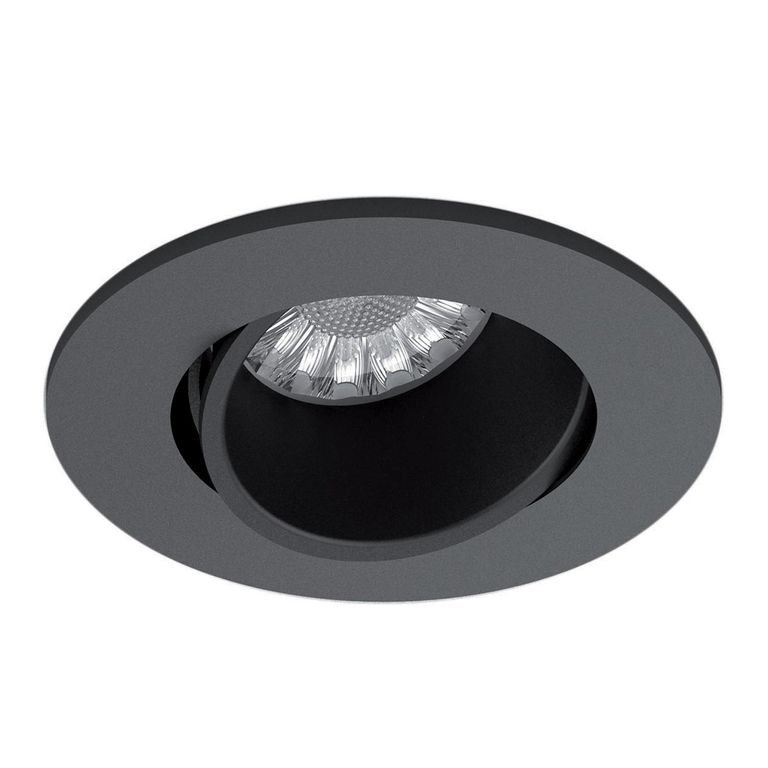 Spot Alice circular 1l GU10 negro