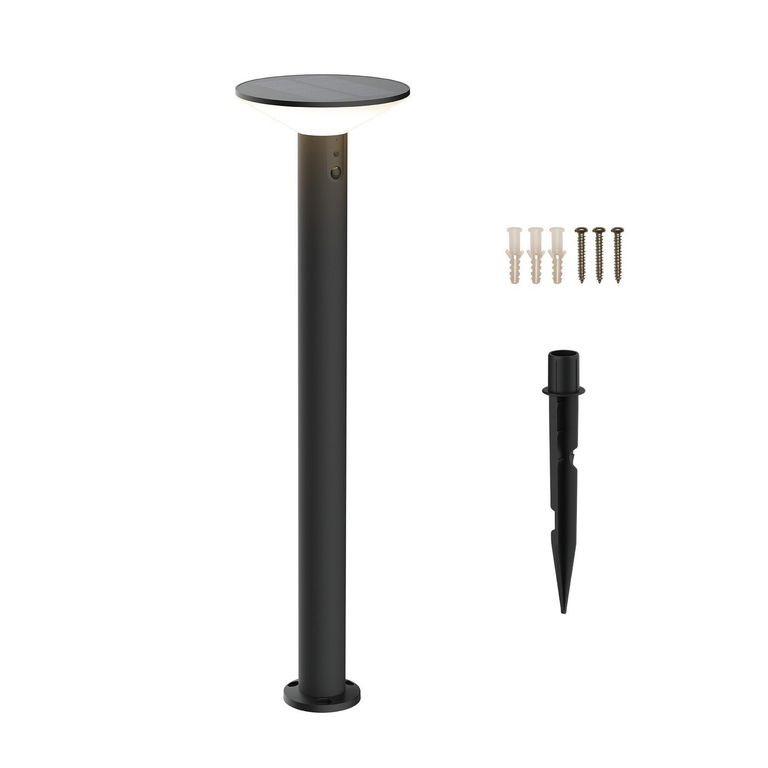 Lampara pie Solar recargable Blimo negro