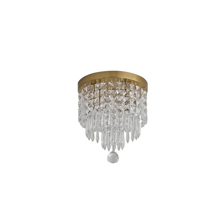 Lampara techo Pyla 2l E27 dorado