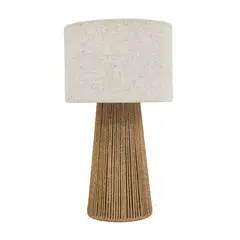 JUST HOME COLLECTION - Lampara mesa Kinsale Natural 21.5x38 cm