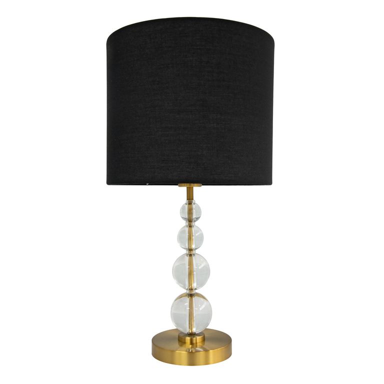 Lampara mesa Cobh Negro 30x57 cm