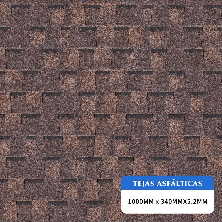 Teja Asfaltica 34x100 cm 5.2 mm Rojo