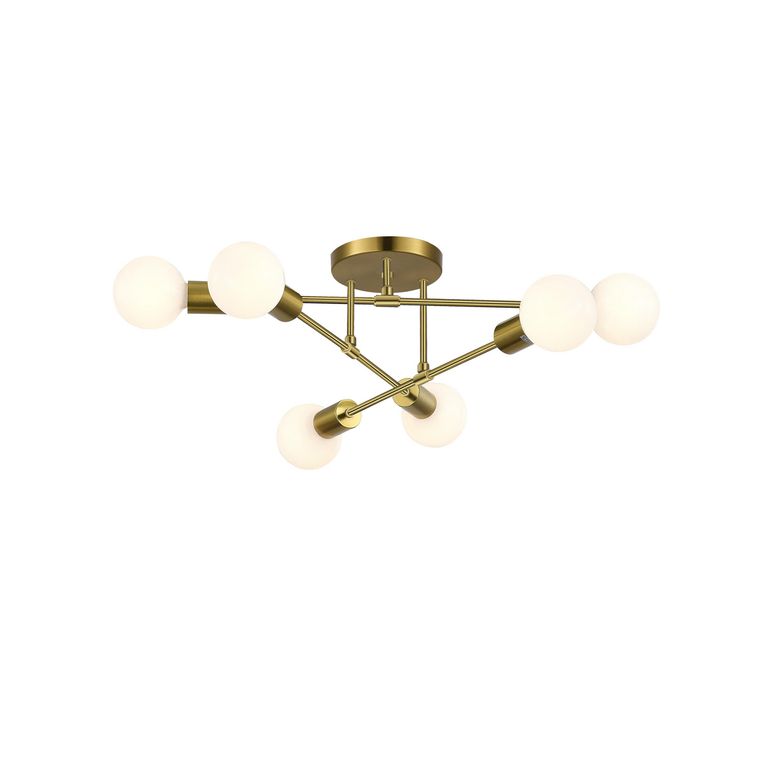 Lámpara Techo Reims 6L Dorado