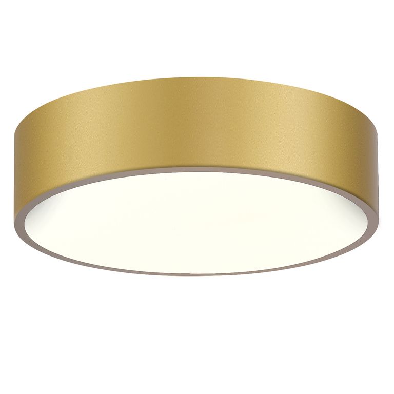Plafón Led Aurora Luz Natural Dorado