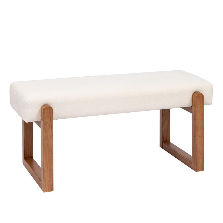 Banco Elodie 104x50x44 cm Blanco