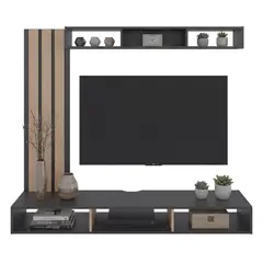 RTA DESIGN - Panel TV 65 " Joyce Café, Negro 160x138.2x35 cm