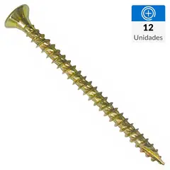 FIXSER - Tornillo Madera Madera 1-1/4 " 6 mm 12 unidad(es)