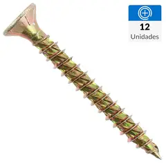 FIXSER - Tornillo Madera Madera 1-1/2 " 9 mm 12 unidad(es)