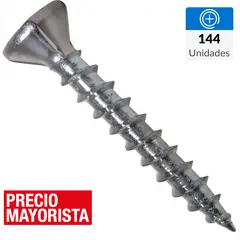 MAMUT - Tornillo Roscalata Cabeza Phillips Fibrocemento 1 " 6 mm 144 Unidades