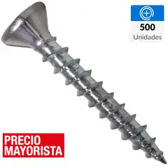 MAMUT - Tornillo Roscalata Cabeza Phillips Fibrocemento 1 " 6 mm 500 Unidades