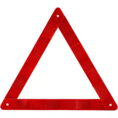 AUTOSTYLE - Triángulo Reflectante 40x40x40 cm Seguridad Vial Rojo