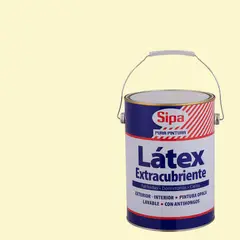SIPA - Pintura Látex Extracubriente Mate 1 galón(es) Blanco Marfil