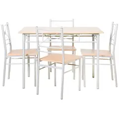 Just Home Collection - Comedor con 4 Sillas Rectangular 110 x 70 x 76 cm