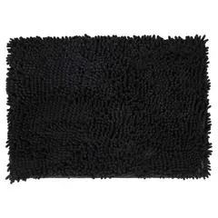 Just Home Collection - Tapete de baño Memorex negro 43x61 cm