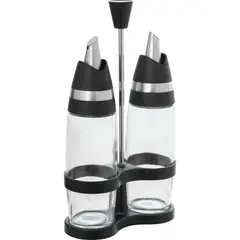 Just Home Collection - Set de aceitera y vinagreta c/ rack 31 cm