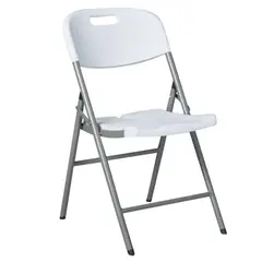 Just Home Collection - Silla Plegable Blanca