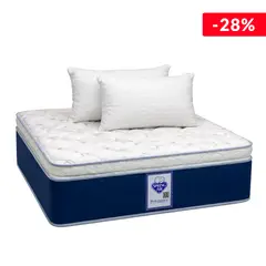 undefined - Colchón Matrimonial con 2 Almohadas Spring Air