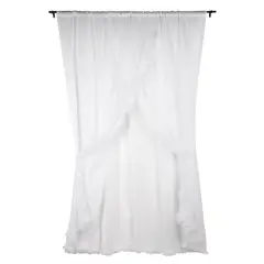 Just Home Collection - Velo romántico de 3 páneles blanco 200x220 cm