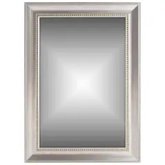 Just Home Collection - Espejo Decorativo Rectangular de 78 x 108 cm Plata