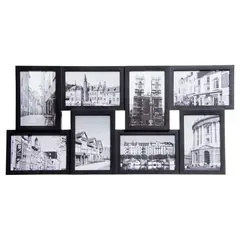 Just Home Collection - Marco de fotos negro 8x9x14 cm