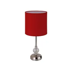 Just Home Collection - Lámpara de Mesa Firenze Rojo 1 Luz E27