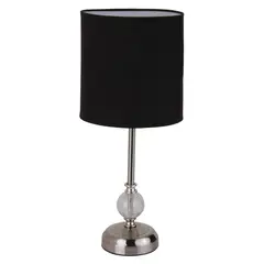 Just Home Collection - Lámpara de Mesa Firenze Negro 1 Luz E27