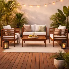 Just Home Collection - Sala de Exterior Saint Pete 4 Personas