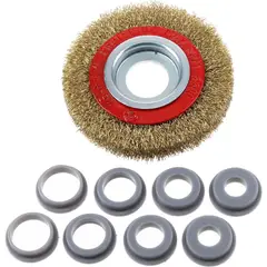 Bauker - 4" Grata circular, acero ondulado