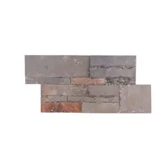 Holztek - Piedra Natural Mosaico Multicolor 18 x 35 cm 0.5 m2