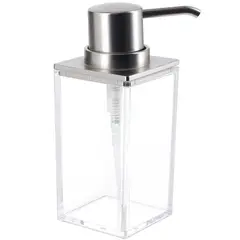 Interdesign - Dispensador de jabón Clarity acrílico cromo