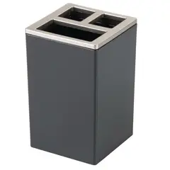 Idesign - Portacepillo Clarity negro cromo