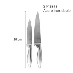 Just Home Collection - Set de cuchillos de acero inoxidable