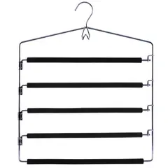 Just Home Collection - Gancho 5 Barras Metal Negro