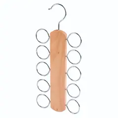 Just Home Collection - Gancho de madera para pañuelos 15 x 30 cm