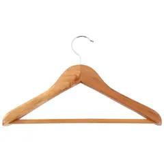 Just Home Collection - Gancho metálico con madera para ropa