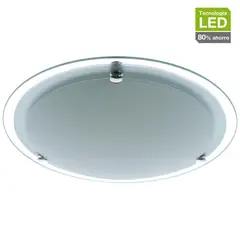 Just Home Collection - Plafon LED para techo Tristan de luz neutra de 31 cm Blanco