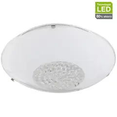 Just Home Collection - Plafón LED para techo Dawn de luz neutra de 30 cm Blanco