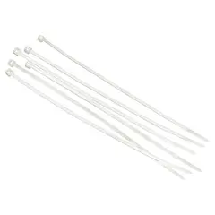 Fixser - Sujetacable blanca 100x2.5 mm 25 unidades