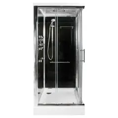 Sensi Dacqua - Cabina rectangular de regadera negra