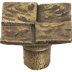 Fixser - Jaladera 26 mm cuadros cuero mate