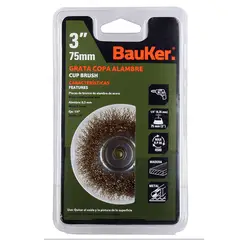 Bauker - Grata 3pg copa alambre vastago 1/4pg