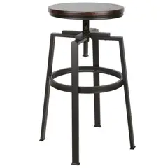 Just Home Collection - Silla bar Nativa Negra